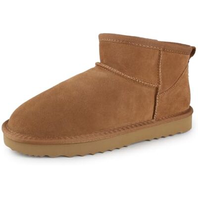 riemot Bottes de Neige Femmes Bottes Femme Fourrure Chaude Confortable Bottines Femme Cuir Suédé Semelle Memoire de Forme Antidérapant Classic Fuzzy Mini Boots Chaussures Hiver, 39 EU - Publicité riemot Bottes de Neige Femmes Bottes Femme Fourrure Chaude Confortable Bottines Femme Cuir Suédé Semelle Memoire de Forme Antidérapant Classic Fuzzy Mini Boots Chaussures Hiver, 39 EU - Publicité
