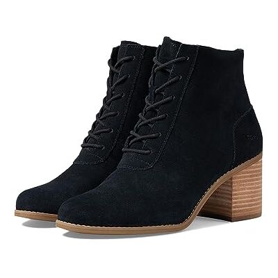 TOMS Femme Lacets Evelyn Bottine, Daim Noir, 36.5 EU - Publicité TOMS Femme Lacets Evelyn Bottine, Daim Noir, 36.5 EU - Publicité