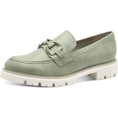MARCO TOZZI Femme Damen Slipper Mocassin, Vert Mousse, 39 EU - Publicité MARCO TOZZI Femme Damen Slipper Mocassin, Vert Mousse, 39 EU - Publicité