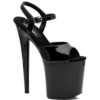 Pleaser FLAMINGO-809, Sandales Plateforme femme, Noir (Blk Pat/Blk), 37 EU (4) - Publicité Pleaser FLAMINGO-809, Sandales Plateforme femme, Noir (Blk Pat/Blk), 37 EU (4) - Publicité