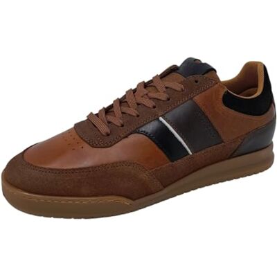 BULLBOXER Baskets pour homme, Marron cognac, 44 EU - Publicité BULLBOXER Baskets pour homme, Marron cognac, 44 EU - Publicité