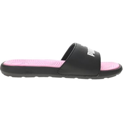 Puma Sandales Cool Cat Slide pour femme, Noir-blanc-rose pâle, 41 EU - Publicité Puma Sandales Cool Cat Slide pour femme, Noir-blanc-rose pâle, 41 EU - Publicité