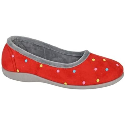 Sleepers Chaussons ballerines Isla en mousse à mémoire de forme pour femme Bleu/turquoise, Rouge, 39 EU - Publicité Sleepers Chaussons ballerines Isla en mousse à mémoire de forme pour femme Bleu/turquoise, Rouge, 39 EU - Publicité