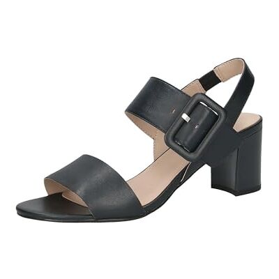 CAPRICE Sandales à Talon Femme en Cuir avec Semelle intérieure, Bleu (Ocean Nappa), 40 EU - Publicité CAPRICE Sandales à Talon Femme en Cuir avec Semelle intérieure, Bleu (Ocean Nappa), 40 EU - Publicité