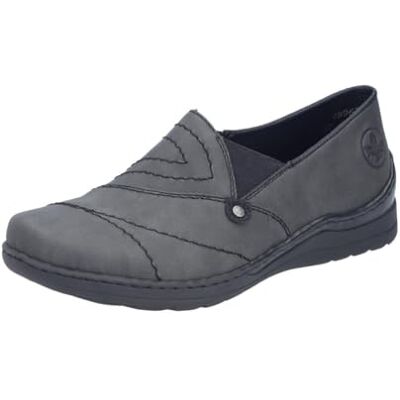 Rieker 48961 Chaussons pour Femme, Gris, 41 EU - Publicité Rieker 48961 Chaussons pour Femme, Gris, 41 EU - Publicité