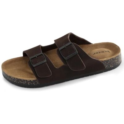 Isotoner Mules sandales Homme Double Bride cuir - Publicité Isotoner Mules sandales Homme Double Bride cuir - Publicité