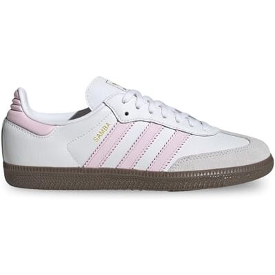 Adidas Chaussures Samba Og J Code Blanc Fille, Blanc et rose., 35.5 EU - Publicité Adidas Chaussures Samba Og J Code Blanc Fille, Blanc et rose., 35.5 EU - Publicité