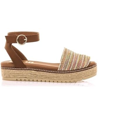 MTNG Sandales Plates Femme Amelie 59617 62792 Raffia Multicolor 261 - Publicité MTNG Sandales Plates Femme Amelie 59617 62792 Raffia Multicolor 261 - Publicité