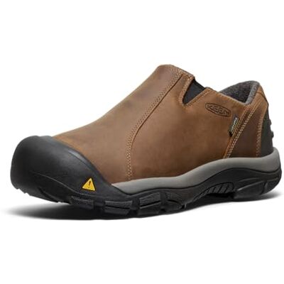 KEEN Brixen Mules imperméables à enfiler pour homme, Noir ardoise/marron garage, 9.5 Wide - Publicité KEEN Brixen Mules imperméables à enfiler pour homme, Noir ardoise/marron garage, 9.5 Wide - Publicité