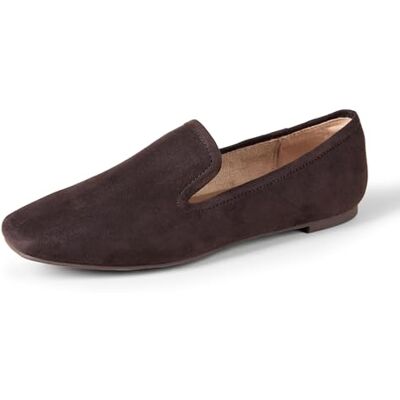 Amazon Essentials Femme Mocassin, Brun Foncé Simili Suède, 38.5 EU - Publicité Amazon Essentials Femme Mocassin, Brun Foncé Simili Suède, 38.5 EU - Publicité