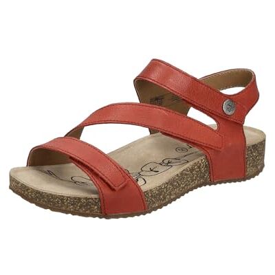 Josef Seibel Femme Sandale à lanières Tonga 25, Dame Sandales,Largeur G (Normale),Sandale d'été,Plate,Sandale,Rouge (Rot),37 EU / 4 UK - Publicité Josef Seibel Femme Sandale à lanières Tonga 25, Dame Sandales,Largeur G (Normale),Sandale d'été,Plate,Sandale,Rouge (Rot),37 EU / 4 UK - Publicité