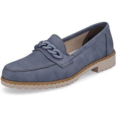 Rieker Damen Slipper Blau GR. 40 - Publicité Rieker Damen Slipper Blau GR. 40 - Publicité