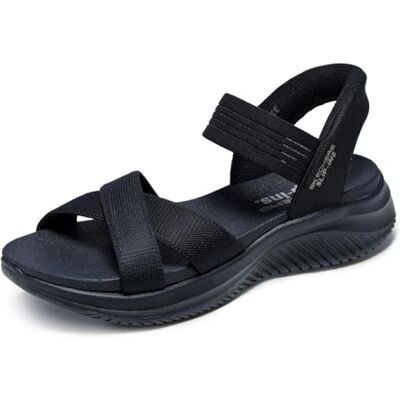 Skechers Femme Ultra Flex 3.0-Never Netter Hands Free Slip-ins Sandale, Black Mesh/Gore, 39.5 EU - Publicité Skechers Femme Ultra Flex 3.0-Never Netter Hands Free Slip-ins Sandale, Black Mesh/Gore, 39.5 EU - Publicité