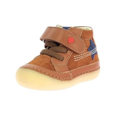 Kickers SOKISTIC,BOTTILLON BEBE CAMEL ETOILE, 19 EU - Publicité Kickers SOKISTIC,BOTTILLON BEBE CAMEL ETOILE, 19 EU - Publicité