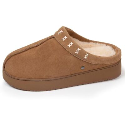 Isotoner Chaussons pantoufles Mules femme semelle plateforme 3,5 cm, 40, camel - Publicité Isotoner Chaussons pantoufles Mules femme semelle plateforme 3,5 cm, 40, camel - Publicité
