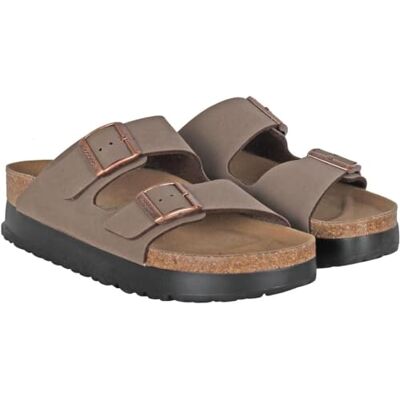 Birkenstock Papillio Arizona Platform Birko Flor Femme Mocca - Publicité Birkenstock Papillio Arizona Platform Birko Flor Femme Mocca - Publicité