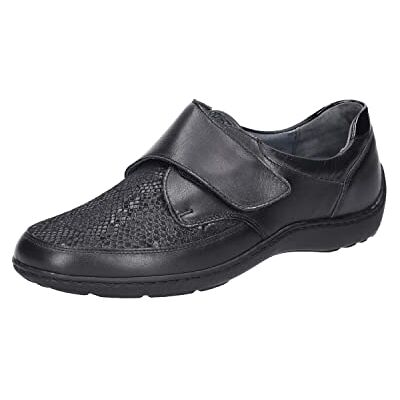 Waldläufer Waldlaufer Black Leather Womens Wide Fit Rip Tape Shoes 5½ - Publicité Waldläufer Waldlaufer Black Leather Womens Wide Fit Rip Tape Shoes 5½ - Publicité