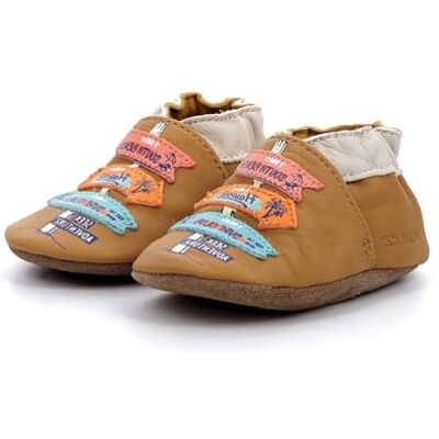 Robeez SEEK ADVENTURE,CHAUSSON LAYETTE CAMEL CLAIR, 19/20 EU - Publicité Robeez SEEK ADVENTURE,CHAUSSON LAYETTE CAMEL CLAIR, 19/20 EU - Publicité