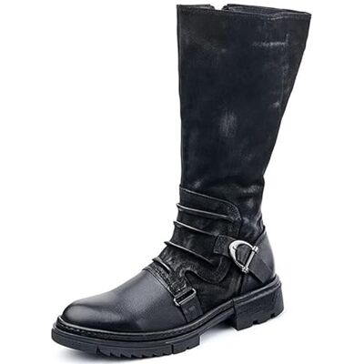 DJFOG Bottes Hautes pour Hommes, Chaussures en Cuir médiévales, Bottes d'équitation Gothiques rétro avec Boucle en métal, Chaussures Multi-Tailles Knight Warrior,Noir,38 EU - Publicité DJFOG Bottes Hautes pour Hommes, Chaussures en Cuir médiévales, Bottes d'équitation Gothiques rétro avec Boucle en métal, Chaussures Multi-Tailles Knight Warrior,Noir,38 EU - Publicité