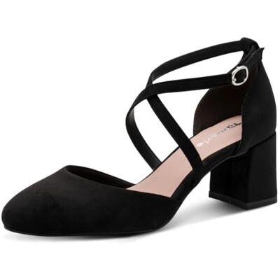 Tamaris Escarpins femme à talon bloc noir 38 EU - Publicité Tamaris Escarpins femme à talon bloc noir 38 EU - Publicité