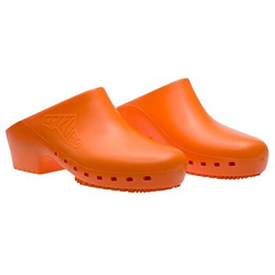 Calzuro – Chaussures sanitaires S classiques avec trous latéraux, qualité professionnelle CE 46-47 Arancio - Publicité Calzuro – Chaussures sanitaires S classiques avec trous latéraux, qualité professionnelle CE 46-47 Arancio - Publicité