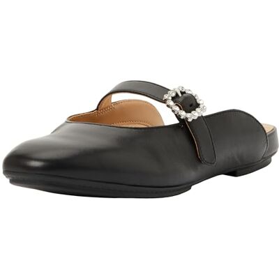 Fitflop Delicato Crystal Buckle Mary-Jane Mules Plates pour Femme, Noir, 5.5 UK Narrow - Publicité Fitflop Delicato Crystal Buckle Mary-Jane Mules Plates pour Femme, Noir, 5.5 UK Narrow - Publicité