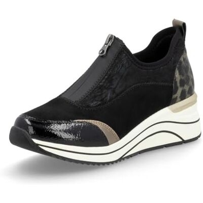 Remonte Damen Low-Top Sneaker D0T08, Frauen Halbschuhe,Lose Einlage,straßenschuhe,Strassenschuhe,Sportschuhe,Freizeitschuhe,Schwarz Kombi (02),40 EU - Publicité Remonte Damen Low-Top Sneaker D0T08, Frauen Halbschuhe,Lose Einlage,straßenschuhe,Strassenschuhe,Sportschuhe,Freizeitschuhe,Schwarz Kombi (02),40 EU - Publicité