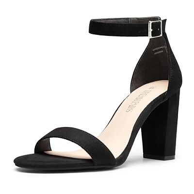 DREAM PAIRS Sandales à Talons pour Femme Confortable avec Talon Bloc et Un Design Chic à Sangle Unique Sandale Durable,Size 41,SUÈDE Noir,SDHS2434W-E - Publicité DREAM PAIRS Sandales à Talons pour Femme Confortable avec Talon Bloc et Un Design Chic à Sangle Unique Sandale Durable,Size 41,SUÈDE Noir,SDHS2434W-E - Publicité