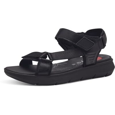 Jana Sandales Femme Plates avec Fermeture Velcro Vegan, Black, 40 EU - Publicité Jana Sandales Femme Plates avec Fermeture Velcro Vegan, Black, 40 EU - Publicité