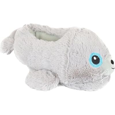 A2Z 4 Kids A2Z 4 Enfants Garçons Filles Animal Mignon Nouveauté Chaussons SLPR AZ32007 Seal Grey 13/1 UK Ch - Publicité A2Z 4 Kids A2Z 4 Enfants Garçons Filles Animal Mignon Nouveauté Chaussons SLPR AZ32007 Seal Grey 13/1 UK Ch - Publicité