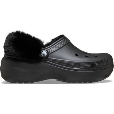 Crocs Classic Platform Fuzz Lined Clog 36-37 EU Black - Publicité Crocs Classic Platform Fuzz Lined Clog 36-37 EU Black - Publicité