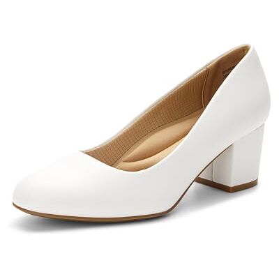 DREAM PAIRS Escarpins Femme Confortables Chaussures de Travail Classiques et Simples, Idéales pour Tenues de Bureau et Costumes Professionnels,Size 38,Blanc-PU,SDPU2462W - Publicité DREAM PAIRS Escarpins Femme Confortables Chaussures de Travail Classiques et Simples, Idéales pour Tenues de Bureau et Costumes Professionnels,Size 38,Blanc-PU,SDPU2462W - Publicité