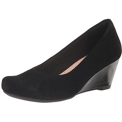Clarks Femme Flores Tulip Escarpins, Daim Combi Noir, 41.5 EU - Publicité Clarks Femme Flores Tulip Escarpins, Daim Combi Noir, 41.5 EU - Publicité