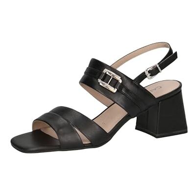 CAPRICE Sandales femme à talons en cuir Élégantes, Noir (Black Nappa), 38 EU - Publicité CAPRICE Sandales femme à talons en cuir Élégantes, Noir (Black Nappa), 38 EU - Publicité