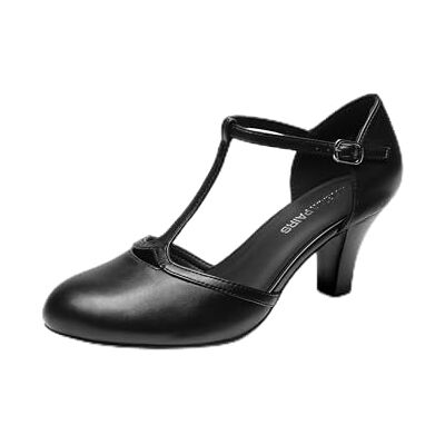 DREAM PAIRS Escarpins Femme Petit Talon à Lanière T, Chaussures Rétro Élégantes et Confortables pour Soirée, Mariage et Occasions Formelles,Size 41.5,Noir-PU,SDPU26001W - Publicité DREAM PAIRS Escarpins Femme Petit Talon à Lanière T, Chaussures Rétro Élégantes et Confortables pour Soirée, Mariage et Occasions Formelles,Size 41.5,Noir-PU,SDPU26001W - Publicité