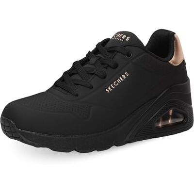 Skechers Baskets Uno Wedge-Everything Nice pour Femme, Noir, 35 EU - Publicité Skechers Baskets Uno Wedge-Everything Nice pour Femme, Noir, 35 EU - Publicité
