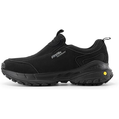 FitVille Chaussures Basses de Randonnée Hommes Extra Larges sans Lacets Baskets Mode Respirantes Chaussures de Marche Slip-on Noir 45 EU Large - Publicité FitVille Chaussures Basses de Randonnée Hommes Extra Larges sans Lacets Baskets Mode Respirantes Chaussures de Marche Slip-on Noir 45 EU Large - Publicité