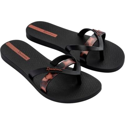 Ipanema Kirei Chic Fem, Tongs Femme, Noir et marron, 35 EU - Publicité Ipanema Kirei Chic Fem, Tongs Femme, Noir et marron, 35 EU - Publicité