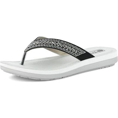 inblu Tongs pour Femme avec Strass et Semelle Douce rembourrée, du 35 au 41 Tongues, Noir, 36 EU - Publicité inblu Tongs pour Femme avec Strass et Semelle Douce rembourrée, du 35 au 41 Tongues, Noir, 36 EU - Publicité