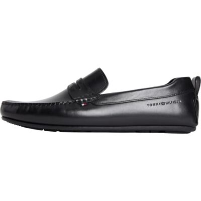 Tommy Hilfiger Homme Core Hilfiger Leather Driver Fm0fm05790 Chaussures de conducteur, Black (Black), 42 EU - Publicité Tommy Hilfiger Homme Core Hilfiger Leather Driver Fm0fm05790 Chaussures de conducteur, Black (Black), 42 EU - Publicité
