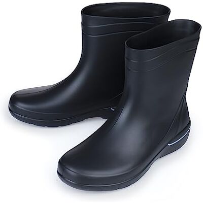 ESTRO Botte de Pluie Femme Botte Caoutchouc Femme Bottine Pluie Femme Bottes en Caoutchouc Bottes Femmes (36 EU, Noir) - Publicité ESTRO Botte de Pluie Femme Botte Caoutchouc Femme Bottine Pluie Femme Bottes en Caoutchouc Bottes Femmes (36 EU, Noir) - Publicité