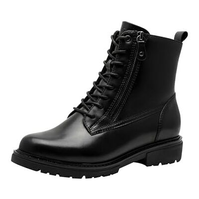 Jana bottines cuir femme à lacets avec fermeture éclair, Black, 38 EU - Publicité Jana bottines cuir femme à lacets avec fermeture éclair, Black, 38 EU - Publicité