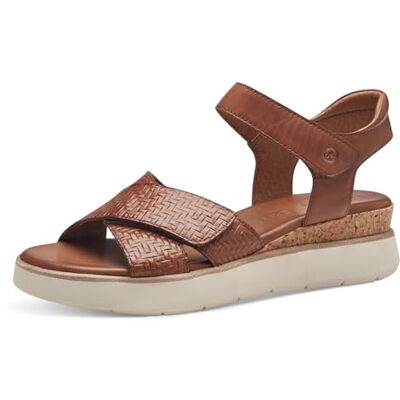 Tamaris Comfort sandales plates femme cuir avec fermeture velcro, Nut, 39 EU - Publicité Tamaris Comfort sandales plates femme cuir avec fermeture velcro, Nut, 39 EU - Publicité