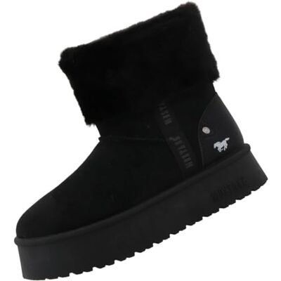 MUSTANG Bottines pour femme, Noir , 40 EU - Publicité MUSTANG Bottines pour femme, Noir , 40 EU - Publicité