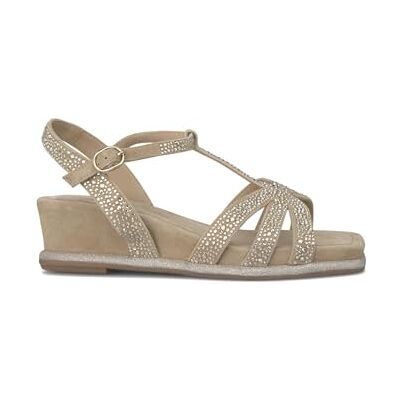 Alma en Pena Sandale à talon moyen brillant V240737 Suede Sand, Sable, 39 EU - Publicité Alma en Pena Sandale à talon moyen brillant V240737 Suede Sand, Sable, 39 EU - Publicité