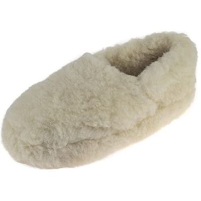 APREGGIO Chaussons Unisex en Laine Mérinos 100% – Pantoufles Hiver Chaudes et Confortables – Blanc 45/46 - Publicité APREGGIO Chaussons Unisex en Laine Mérinos 100% – Pantoufles Hiver Chaudes et Confortables – Blanc 45/46 - Publicité