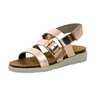 Kickers Alana Kid, Sandales Fille, Beige, 30 - Publicité Kickers Alana Kid, Sandales Fille, Beige, 30 - Publicité