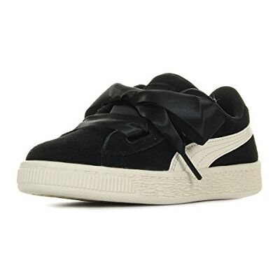 Suede Heart Jewel PS, Sneakers Basses Fille, Noir (Puma Black-Whisper White), 35 EU - Publicité Suede Heart Jewel PS, Sneakers Basses Fille, Noir (Puma Black-Whisper White), 35 EU - Publicité