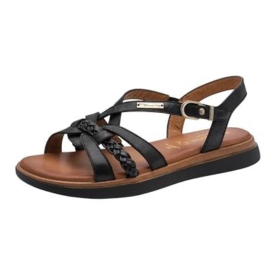 Tamaris Sandales plates confortables pour femme Noir 37 EU - Publicité Tamaris Sandales plates confortables pour femme Noir 37 EU - Publicité
