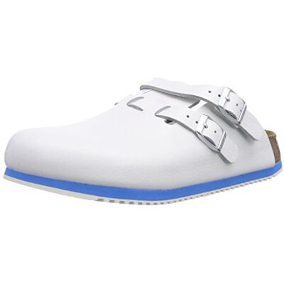 Birkenstock Professional Kay, Sabots Femme Blanc (White Ls White/Blue), 38 EU - Publicité Birkenstock Professional Kay, Sabots Femme Blanc (White Ls White/Blue), 38 EU - Publicité